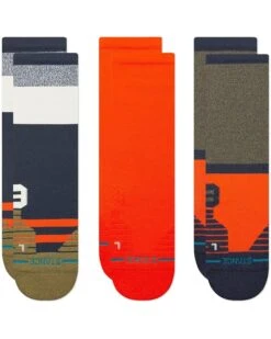 Stance Route Mid Crew 3-Pack | Socks